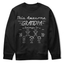 Gift For Grandpa,Gift For Father,Non-Eng,Icon,Proud - This Grandpa Dad Belongs To Kids Pet Stick Figures - Personalized T Shirt