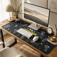 Gift For Husband,Gift For Men,Gift For Grandpa,Gift For Father,Icon,Adorable - This Grandpa Daddy Mommy Belongs To Kids Pet - Personalized Leather Desk Mat