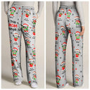 Gift For Grandpa, Gift For Grandma, Gift For Grandparents, Gift For Mother, Gift For Father, Christmas, Happy, Stick Figure - This Grandpa Grandma Belongs To Christmas Kid Stick Figures - Personalized Pajama Pants