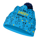 Gift For Grandparents,Gift For Grandpa,Gift For Grandma,Gift For Mother,Gift For Father,Happy,Christmas,Stick Figure - This Grandpa Grandma Belongs To Kids Pet - Personalized Bobble Beanie Hat