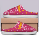 Gift For Grandpa, Gift For Grandma, Gift For Grandparents, Gift For Mother, Gift For Father, Christmas, Happy - This Grandpa Grandma Belongs To Kids Pet - Personalized Fluffy Slippers