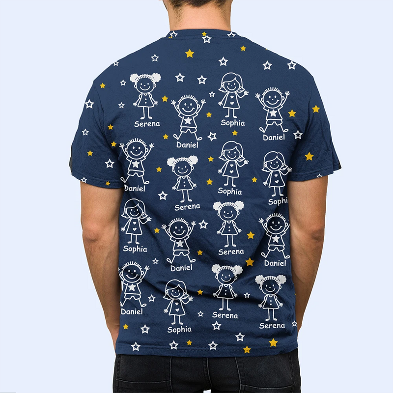 Gift For Grandparents,Gift For Grandpa,Gift For Grandma,Gift For Mother,Gift For Father,Happy,Christmas - This Grandpa Grandma Belongs To Kids Pet - Personalized Full Print T Shirt