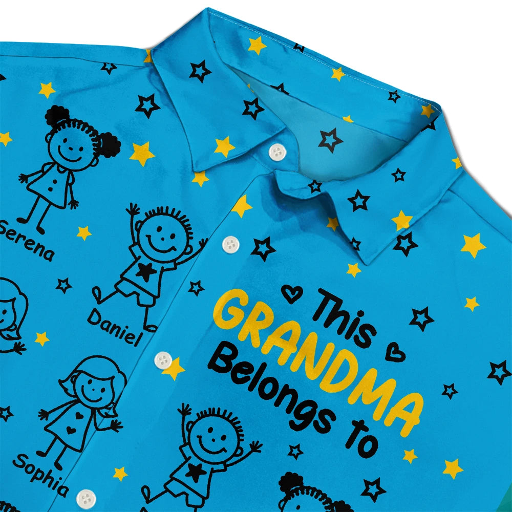 Gift For Grandparents,Gift For Grandpa,Gift For Grandma,Gift For Mother,Gift For Father,Happy,Christmas - This Grandpa Grandma Belongs To Kids Pet - Personalized Hawaiian Shirt