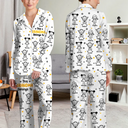 Gift For Grandparents, Gift For Grandpa, Gift For Grandma, Gift For Mother, Gift For Father, Happy, Christmas - This Grandpa Grandma Belongs To Kids Pet - Personalized Long Pajamas Set