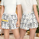 Gift For Grandparents,Gift For Grandpa,Gift For Grandma,Gift For Mother,Gift For Father,Happy,Christmas - This Grandpa Grandma Belongs To Kids Pet - Personalized Pajama Shorts