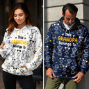 Gift For Grandparents,Gift For Grandpa,Gift For Grandma,Gift For Mother,Gift For Father,Happy,Christmas - This Grandpa Grandma Belongs To Kids Pet - Personalized Pullover Hoodie