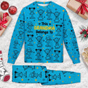 Gift For Grandparents,Gift For Grandpa,Gift For Grandma,Gift For Mother,Gift For Father,Happy,Christmas - This Grandpa Grandma Belongs To Kids Pet - Personalized Unisex Pajamas Set