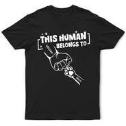 Gift For Yourself,Gift For Women,Gift For Men,Pet Lovers,Pet Mom,Pet Dad,Dog Lovers,Dog Mom,Dog Dad,Cat Lovers,Cat Mom,Cat Dad,Happy - This Human Belongs To - Personalized T Shirt