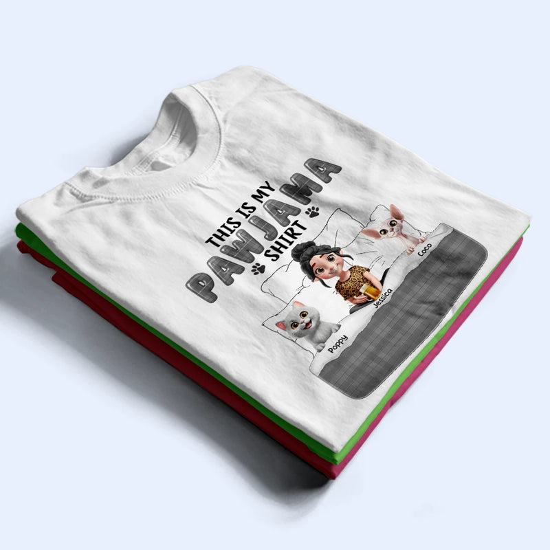 Dog Mom,Dog Lovers,Funny - This Is My Pawjama Shirt 3d Effect Pet Lovers - Personalized T Shirt