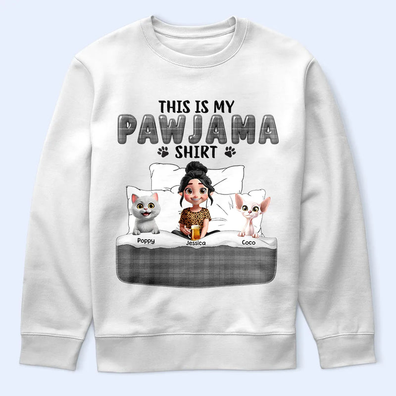 Dog Mom,Dog Lovers,Funny - This Is My Pawjama Shirt 3d Effect Pet Lovers - Personalized T Shirt