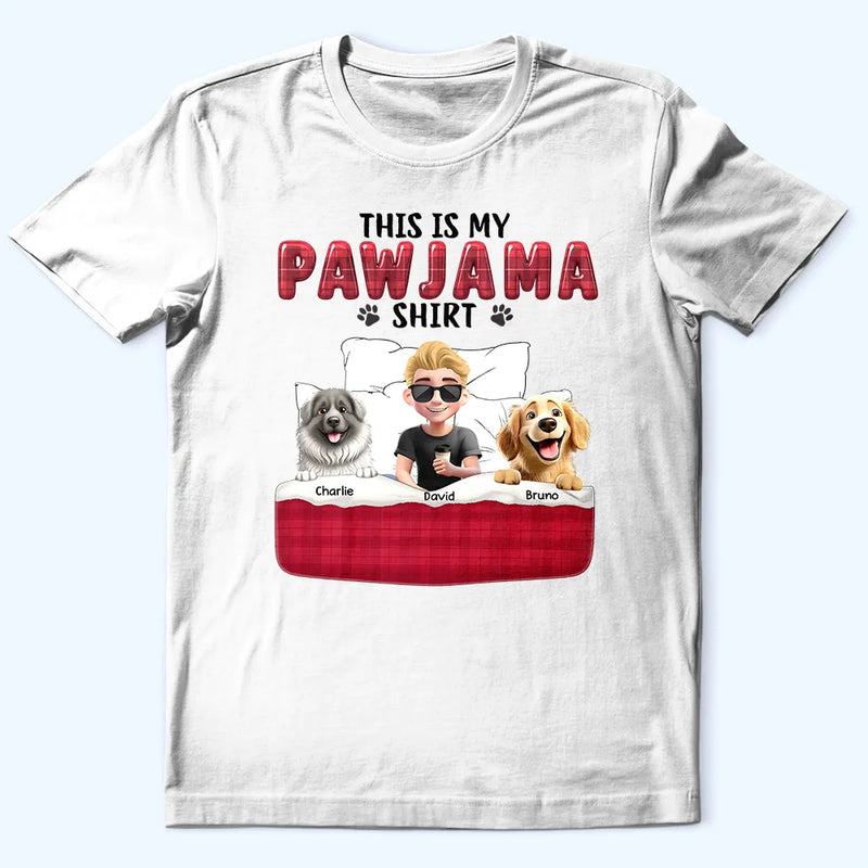 Dog Mom,Dog Lovers,Funny - This Is My Pawjama Shirt 3d Effect Pet Lovers - Personalized T Shirt