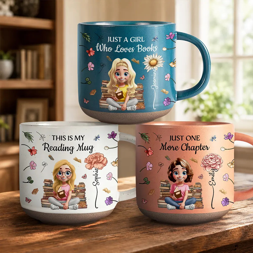 Christmas,Cozy,Reading,Gift For Yourself,Vector - This Is My Reading Mug Book Lovers - Personalized Pottery Mug