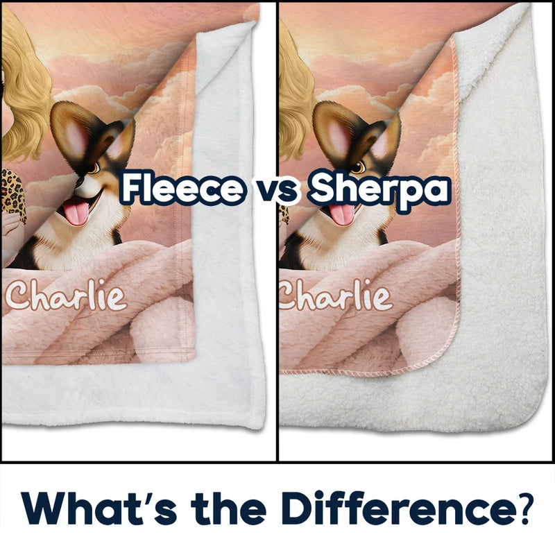 Dog Mom,Cat Mom,Pet Mom,Happy,Top Market - This Is Our Cuddle Blanket 3D Effect - Personalized Fleece Blanket, Sherpa Blanket