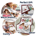 Dog Mom,Cat Mom,Pet Mom,Happy,Top Market,Pet Lovers - This Is Our Cuddling Blanket 3D Effect Dog Cat Lovers - Personalized Fleece Blanket, Sherpa Blanket