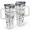 Gift For Grandma,Gift For Mother,Happy - This Mom Grandma Belongs To Heart Icon - Personalized Engraved 40oz Tumbler