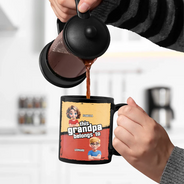 Gift For Father,Gift For Grandpa,Love - This Papa Grandpa Dad Belong To - Personalized Black Mug