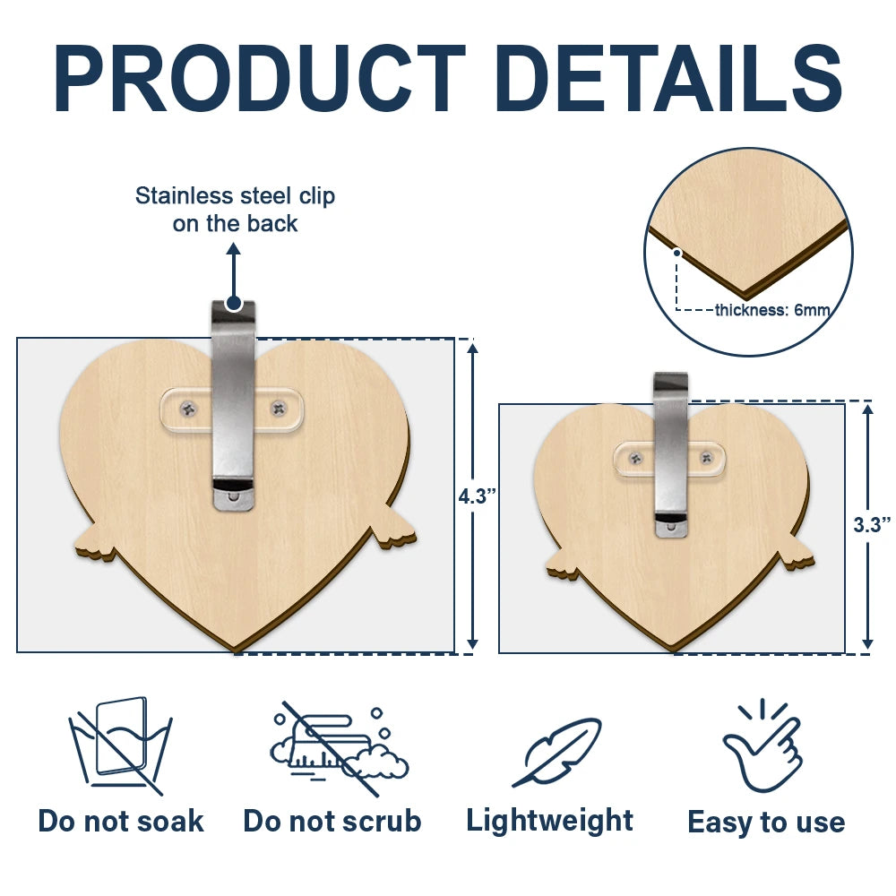 Sad,Memorial,Family,Parents,Gift For Grandparents - Those We Love Don't Go Away Memorial - Personalized Custom Shaped Car Visor Clip