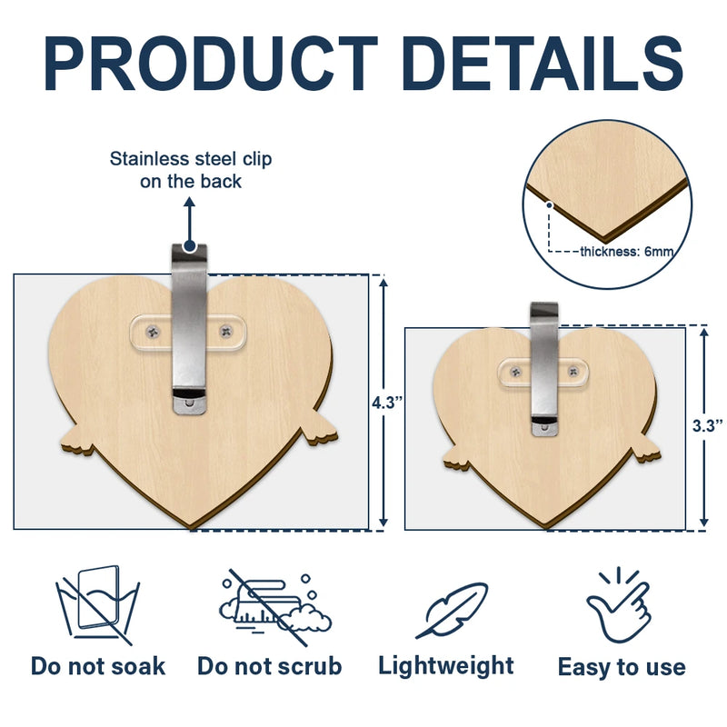 Sad,Memorial,Family,Parents,Gift For Grandparents - Those We Love Don't Go Away Memorial - Personalized Custom Shaped Car Visor Clip