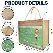 Gift For Women,Gift For Yourself,Summer,Happy,Beach - Thou Shalt Not Try Me Mood - Personalized Jute Tote Bag