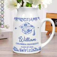 Graduation,Happy - Congrats Graduation - Personalized Ceramic Flower Vase