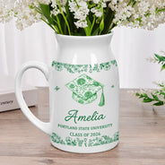 Graduation,Happy - Congrats Graduation - Personalized Ceramic Flower Vase