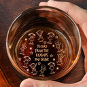 Gift For Father, Gift For Grandpa, Happy - To Dad From The Reasons You Drink Stick Figures - Personalized Engraved Whiskey Glass