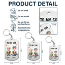 Mom,Daughters (Adult),Gift For Daughter,Happy - To My Daughter Mom & Daughter Keepsake - Personalized Aluminum Keychain