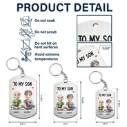 Mom,Daughters (Adult),Gift For Daughter,Happy - To My Daughter Mom & Daughter Keepsake - Personalized Aluminum Keychain