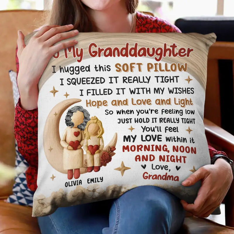 Gift For Grandma,Grandma - Grandkids - To My Granddaughter - Personalized Pillow