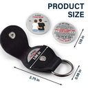 Mom, Daughters,Sons,Gift For Women,Gift For Men,Love - To My Son Daughter I Love You Now And Forever - Personalized Leather Pocket Hug