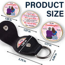 Gift For Daughter,Gift For Son,Gift For Grandkids,Happy,Gift For Women,Gift For Men - To My Son Daughter Never Forget That I Love You - Personalized Leather Pocket Hug