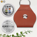 Gift For Son,Gift For Grandkids,Vector,Inspirational - To My Son Just Do Your Best - Personalized Leather Pocket Hug