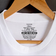 Gift For Son,Gift For Grandkids,Inspirational - To My Son Just Do Your Best - Personalized T Shirt