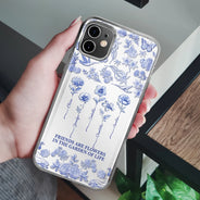 Gift For Yourself, Gift For Women, Gift For Bestie, Old Best friends, Love - Toile De Jouy Birth Flower Grow An Old Friend - 3D Effect Printed Phone Case, Personalized Clear Phone Case