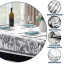 Family,Happy,Gift For Yourself,Gift For Mother,Gift For Grandma - Toile Grandma Flower Garden - Personalized Tablecloth