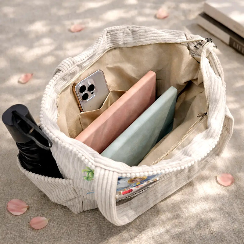 Happy,Gift For Wife,Gift For Girlfriend,Gift For Yourself,Gift For Women,Gift For Aunt,Gift For Mother,Gift For Grandma,Gift For Daughter,Gift For Sisters,Gift For Bestie,Cruising,Travel - Travel All My Cruise Crap - Personalized Corduroy Tote Bag