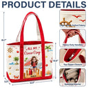 Cruising,Gift For Yourself,Gift For Women,Vector,Happy - Travel All My Cruise Crap - Personalized Fabric Tote Bag