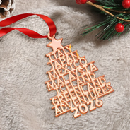 Travel Goal Destination Of The Year - Personalized DIY Mirror Acrylic Ornament