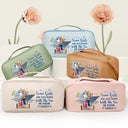 Gift For Bestie, Best friends' Hobby, Cruising, Beach, Summer, Happy - Traveling Girls Trip All My Cruise Crap Besties Cruising - Personalized Leather Makeup Bag