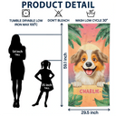 Pet Lovers,Pet Mom,Pet Dad,Dog Lovers,Dog Mom,Dog Dad,Beach,Summer - Tropical Dogs Make Life Better - Personalized Beach Towel