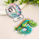 Adorable, Back To School, Gift For Kids, Icon - Truck Car Dinosaur Mermaid Alphabet - Personalized Acrylic Magnet
