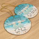 Sentimental, Gift For Bestie, Christmas, Icon - True Friends Are Like Sea Glass Friendship - Personalized Circle Ceramic Ornament