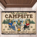 Making Memories One Campsite At A Time Camping Family - Personalized Custom Doormat
