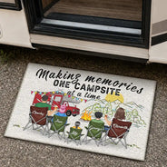 Making Memories One Campsite At A Time - Camping Family Gift - Personalized Doormat