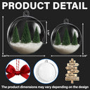 Christmas Ornament Travel Sign Post - Personalized 3D Acrylic Ball Ornament