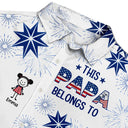 Gift For Husband,Parents,Gift For Yourself,Gift For Men,Gift For Grandpa,Gift For Father,Independence Day,Summer,Icon,Playful - US Flag My Heart Belongs To My Kids - Personalized Hawaiian Shirt