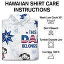 Gift For Husband,Parents,Gift For Yourself,Gift For Men,Gift For Grandpa,Gift For Father,Independence Day,Summer,Icon,Playful - US Flag My Heart Belongs To My Kids - Personalized Hawaiian Shirt