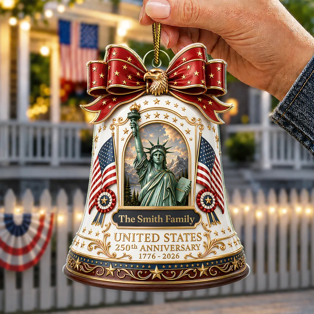 United States 250th Anniversary - Personalized Custom Shaped Acrylic Ornament