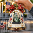 America 250th, Independence Day, Top Market, Family, Proud, Custom Text - United States 250th Anniversary - Personalized Custom Shaped Acrylic Ornament