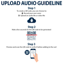 Custom Photo QR Code Your Voice - Personalized Circle Glass Ornament